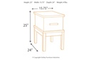 Ashley Stanah Chair Side End Table