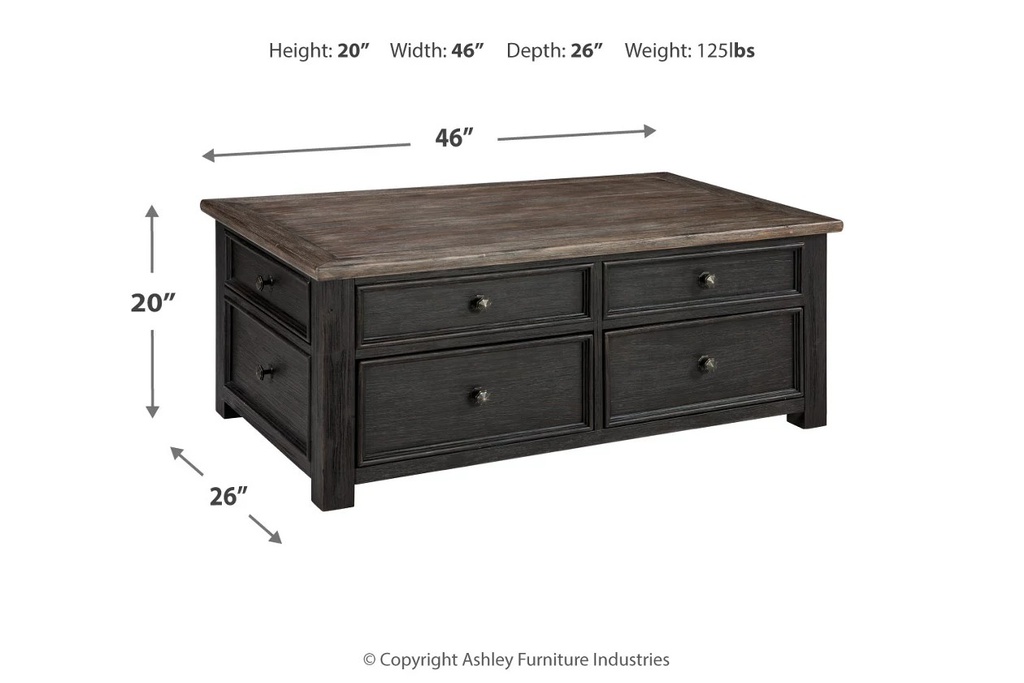 Ashley Tyler Creek Lift Top Cocktail Table