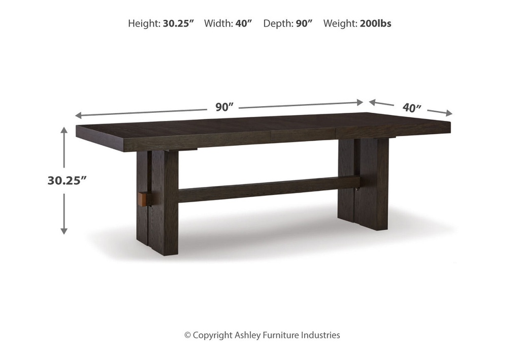 Ashley Burkhaus Rect Dining Room Ext Table