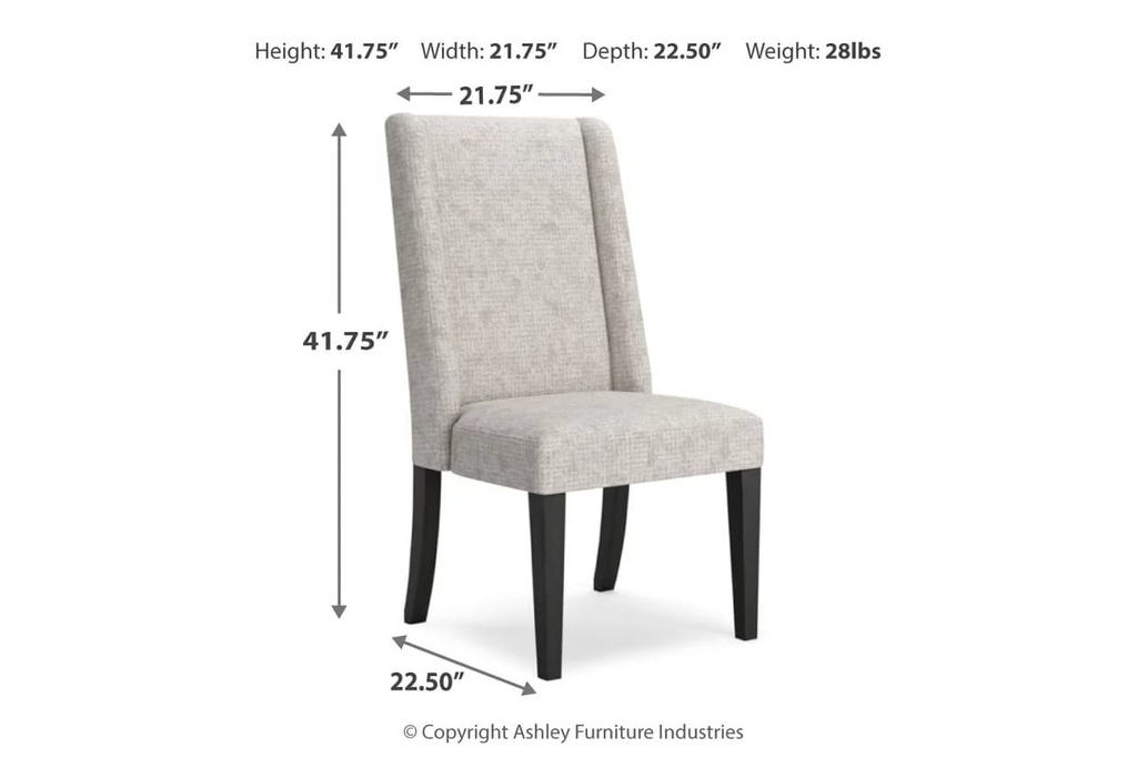 Ashley Welltern Dining Uph Side Chair (2/CN)