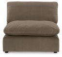 Ashley Sophie Armless Chair - Cocoa