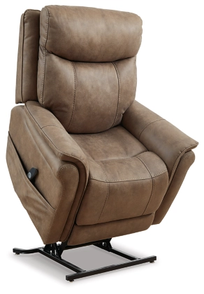 Ashley Lorreze Power Lift Recliner With Heat & Massage Function - Driftwood