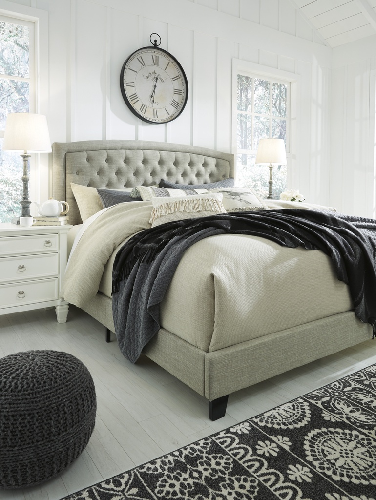 Ashley Jerary Queen Upholstered Bed - Gray