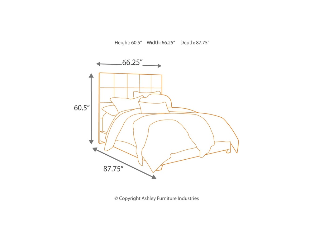 Ashley Dolante Queen Upholstered Bed - Gray