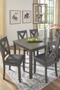 Ashley Caitbrook Rect Drm Table Set (7/Cn) - Gray