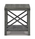 Ashley Freedan Square End Table - Grayish Brown