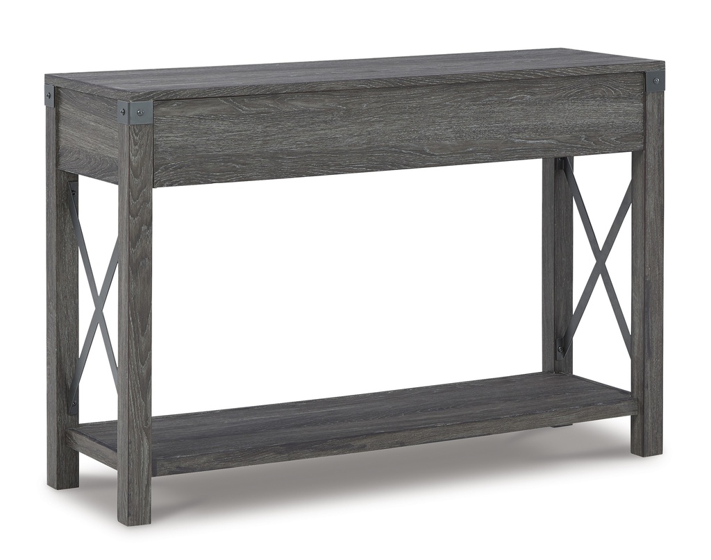 Ashley Freedan Console Sofa Table - Grayish Brown