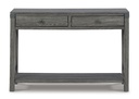 Ashley Freedan Console Sofa Table - Grayish Brown