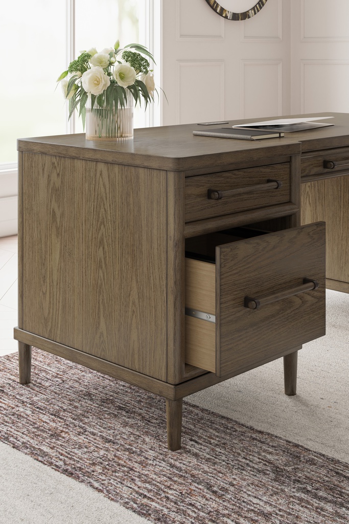 Ashley Roanhowe Home Office Desk - Brown