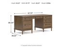 Ashley Roanhowe Home Office Desk - Brown