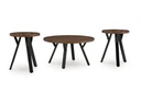 Ashley Elbrynn Occasional Table Set (3/Cn) - Brown/Black