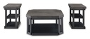 Ashley Bonilane Occasional Table Set (3/Cn) - Black/Gray