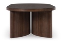 Ashley Korestone Oval Cocktail Table - Dark Brown