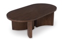 Ashley Korestone Oval Cocktail Table - Dark Brown