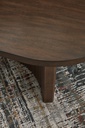 Ashley Korestone Oval Cocktail Table - Dark Brown