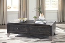 Ashley Todoe Lift Top Cocktail Table - Dark Gray