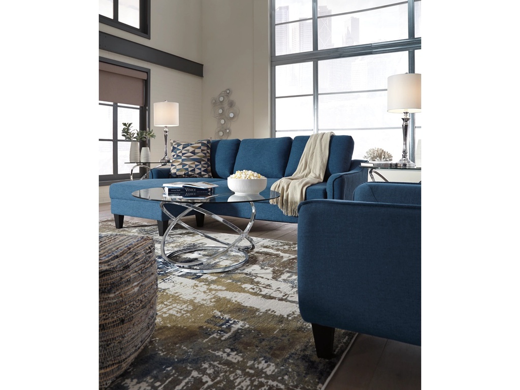 Ashley Jarreau Sofa Chaise Sleeper - Blue