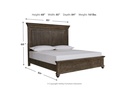 Ashley Johnelle King Panel Bed - Gray w/o Slats w/o Foundation