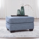 Ashley Carissa Manor Ottoman - Denim