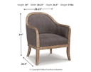 Ashley Engineer Accent Chair - Brown