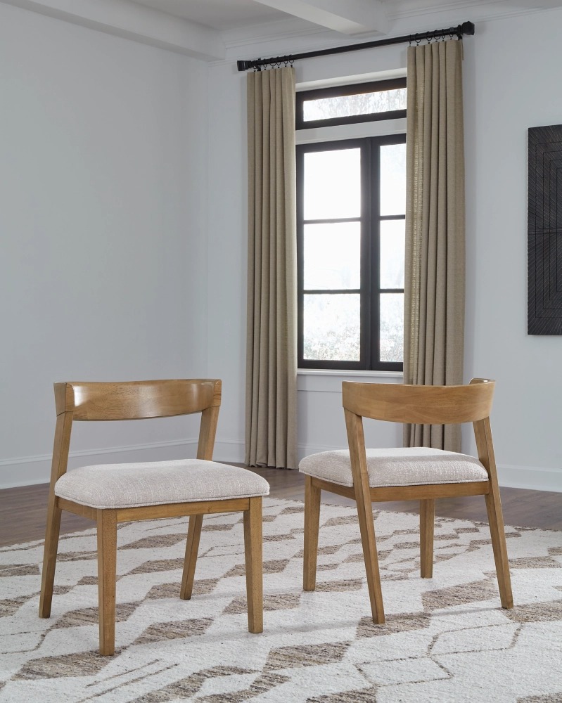 Ashley Kristiland Dining Uph Side Chair (2/Cn) - Gray/Light Brown