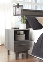 Ashley Brymont One Drawer Night Stand - Dark Gray