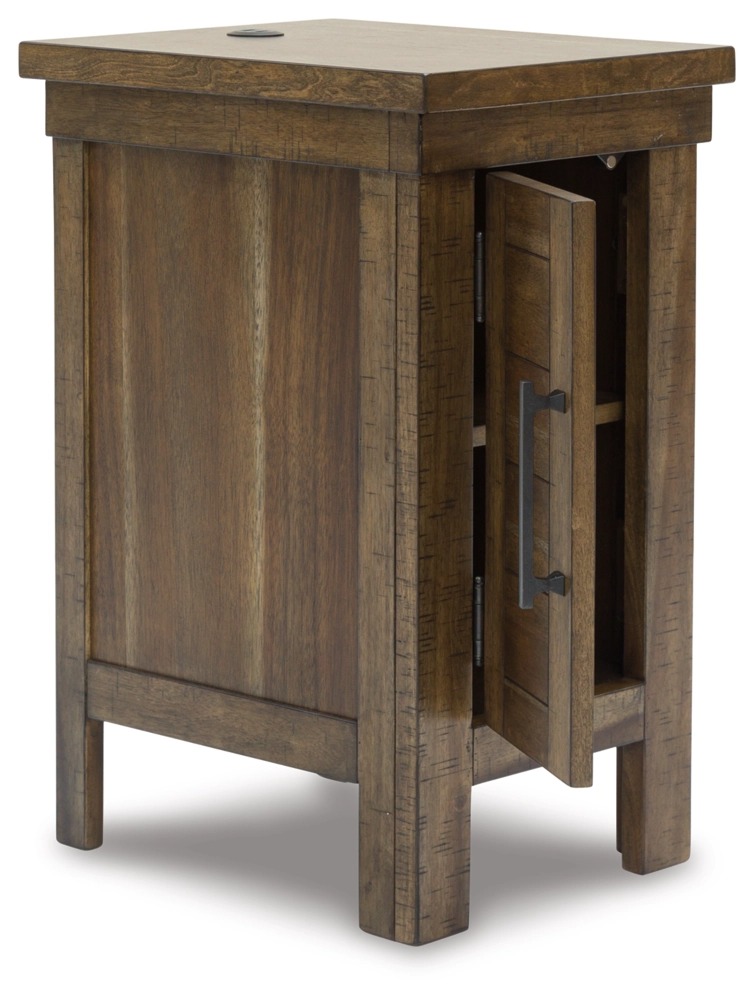 Ashley Moriville Chair Side End Table - Grayish Brown