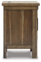 Ashley Moriville Chair Side End Table - Grayish Brown