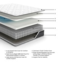 Ashley 12 Inch Pocketed Hybrid Queen Mattress - Pocket Hybrid - 12"