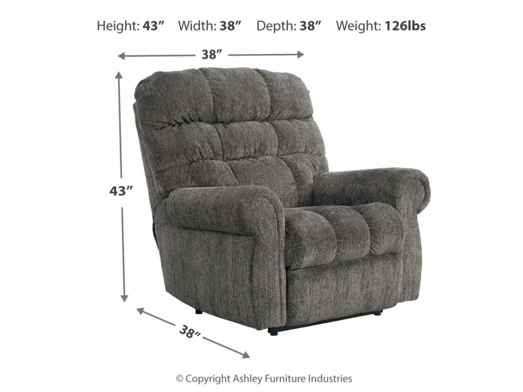 Ashley Lorreze Power Lift Recliner With Heat & Massage Function - Driftwood (copy)