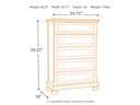 Ashley Flynnter 5 Drawer Chest of Drawers
