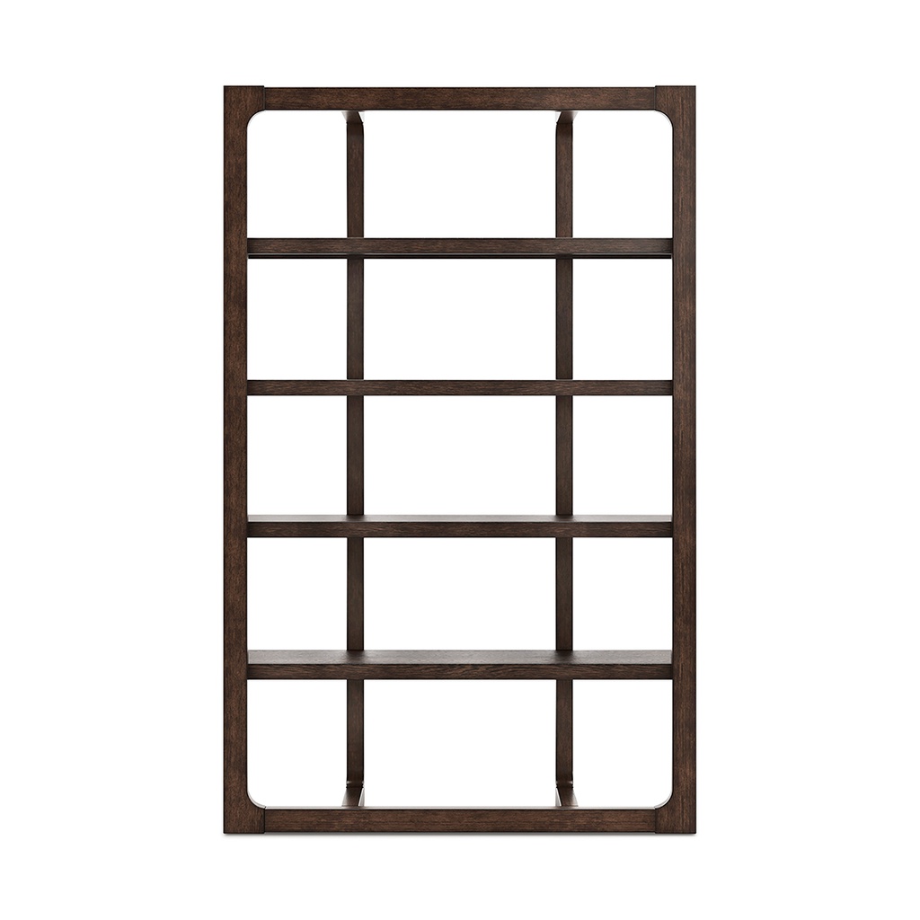 Ashley Breckington Bookcase - Dark Brown