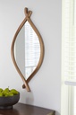 Bartner Accent Mirror - Antique Gold Finish
