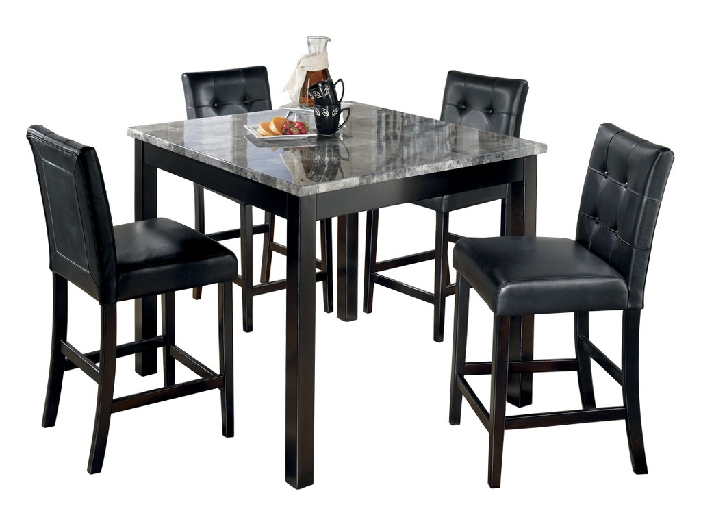 Ashley Maysville Square Counter Table Set (5/CN) - Black