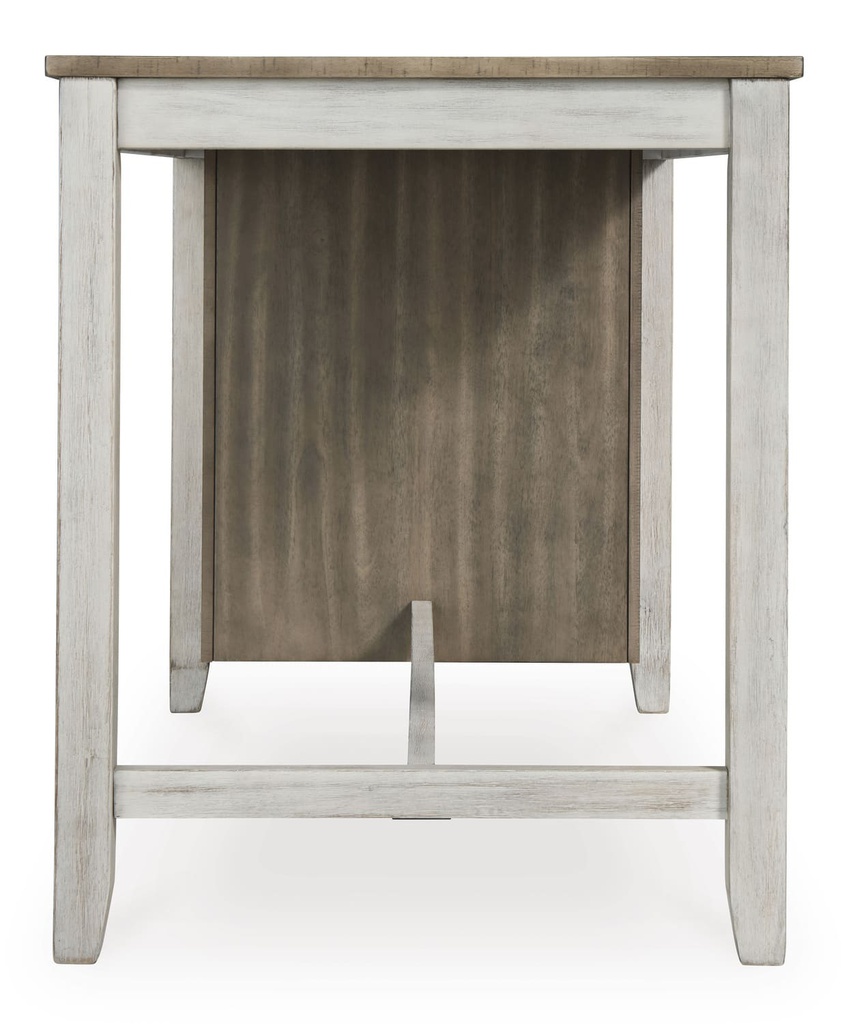 Ashley Skempton RECT Counter Table w/Storage - White/Light Brown