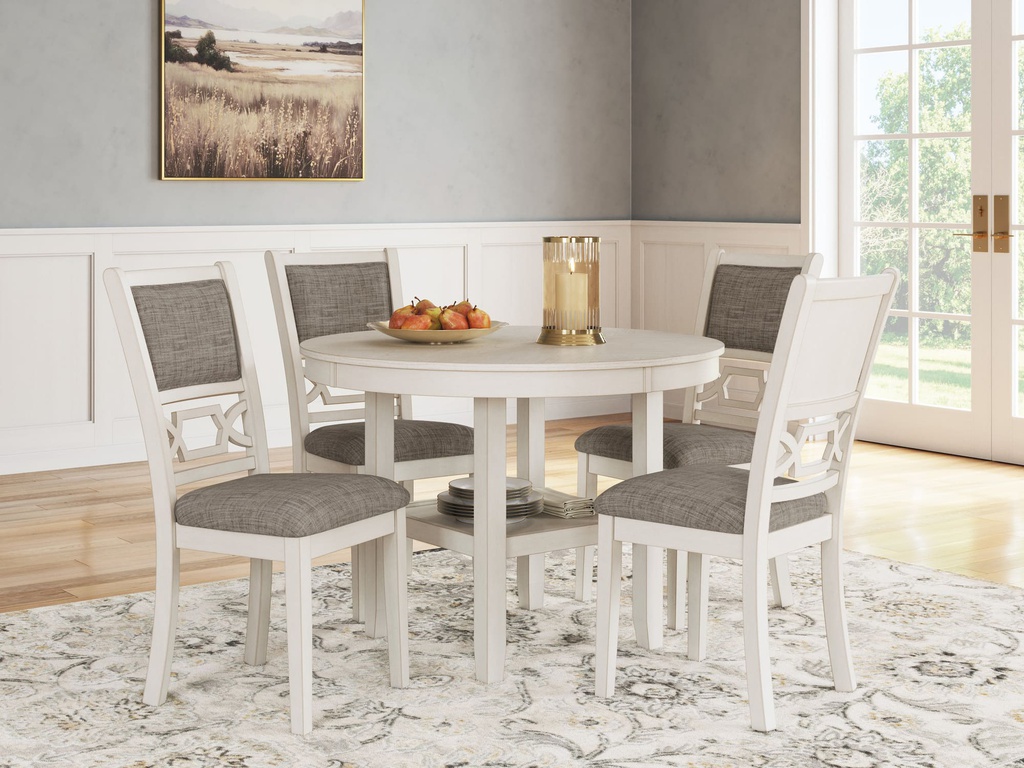Ashley Erinberg Dining Room Table Set (5/CN) - Antique White