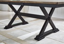 Ashley Wildenauer - Rectangular Dining Room Ext Table - Black/Brown