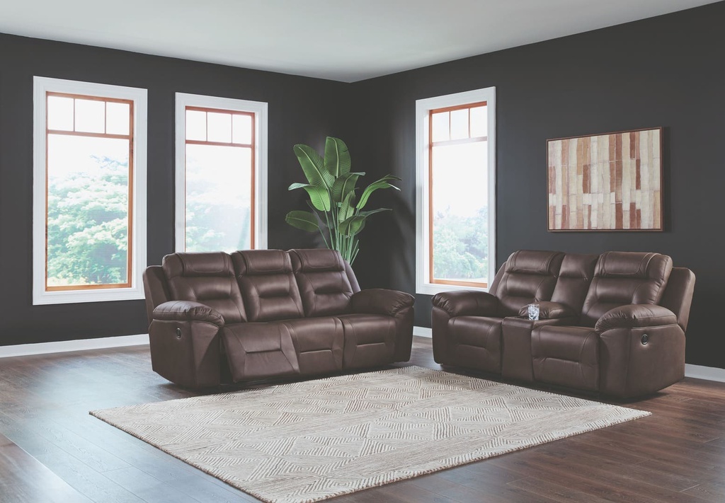 Ashley Beaman Peak Reclining Sofa - Storm