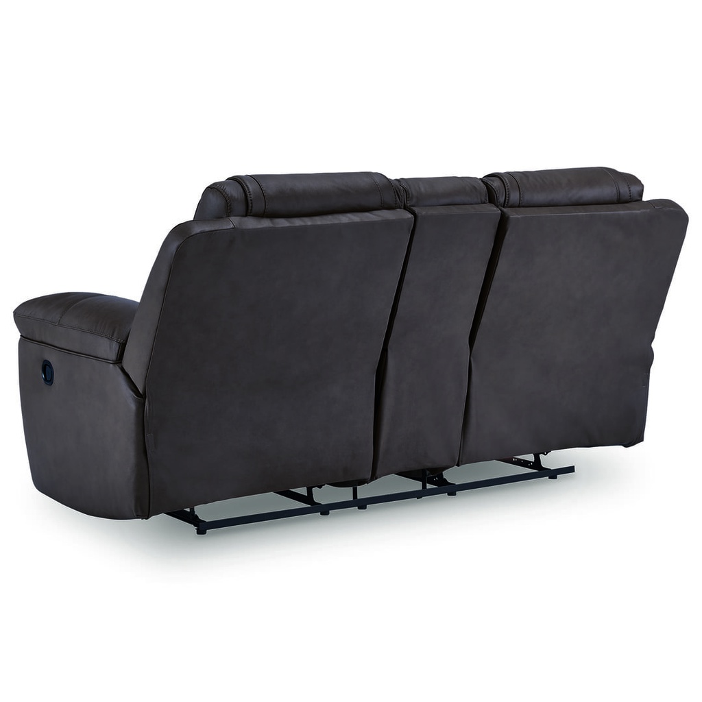 Ashley Beaman Peak DBL Rec Loveseat w/Console - Storm