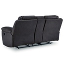 Ashley Beaman Peak DBL Rec Loveseat w/Console - Storm