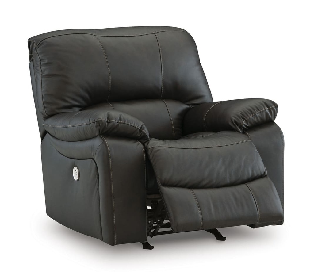 Ashley Leesworth Leather Power Recliner - Storm