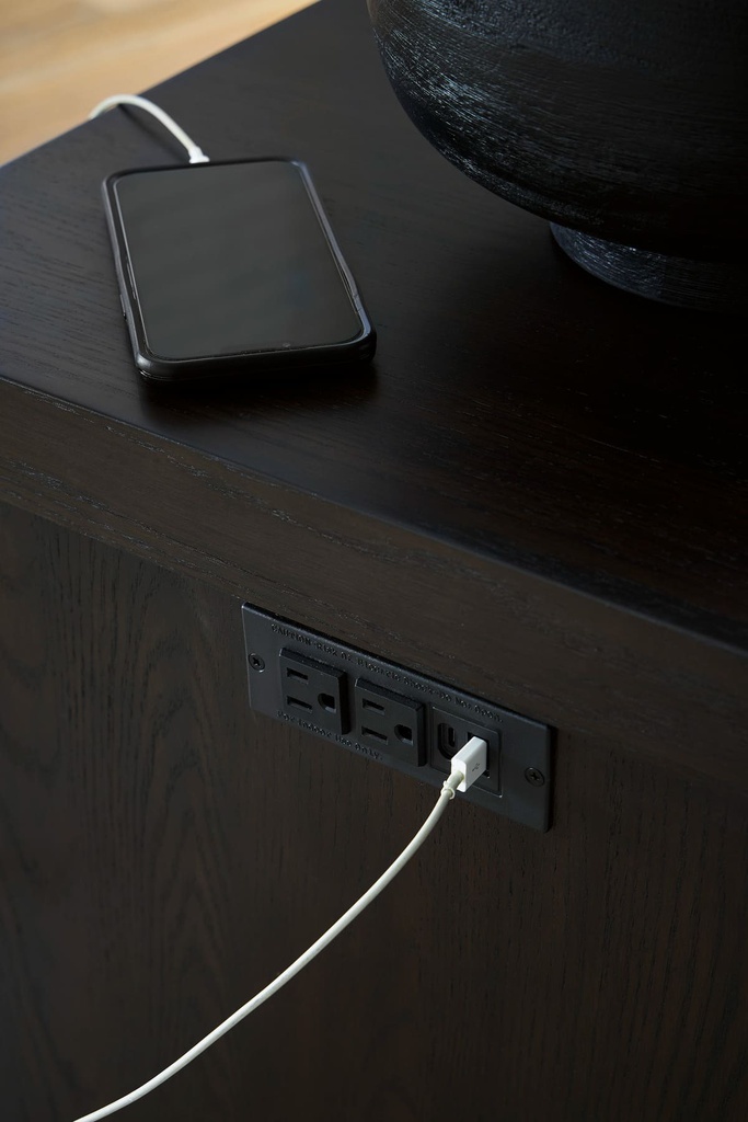 Ashley Kocomore Chairside End Table - Brown/Natural