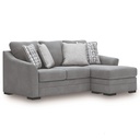 Ashley Lealand Heights Sofa Chaise Queen Sleeper - Steel
