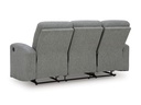 Ashley Moreau Place Reclining Sofa - Sterling