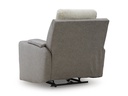 Ashley Stately Check PWR Recliner/ADJ Headrest - Sisal