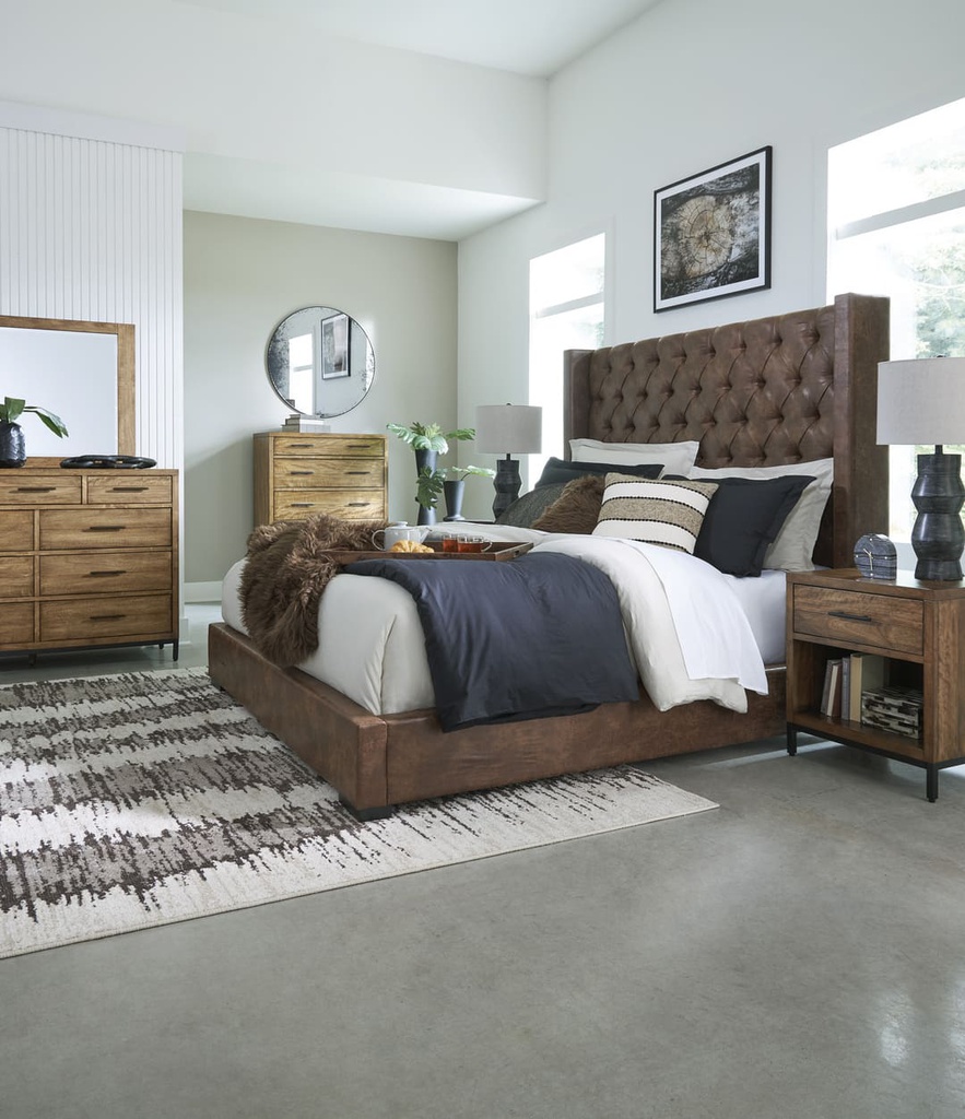 Ashley Steenlage King Bed Brown - w/o Slats