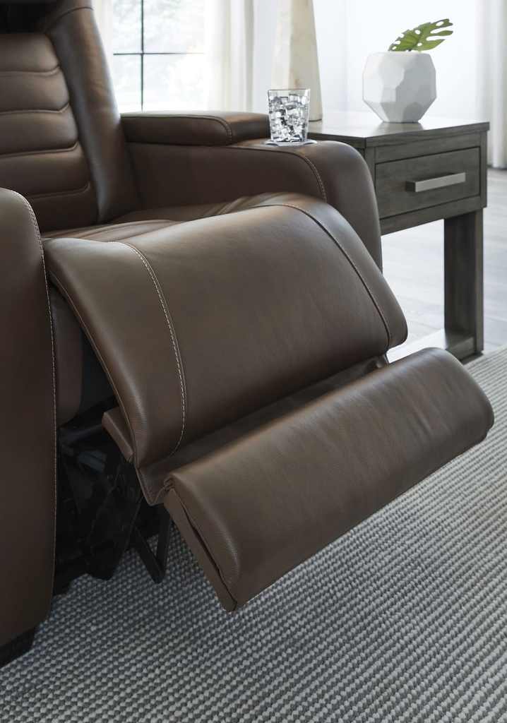 Ashley High Impact Power Reclining Loveseat with Console & Adjustable Headrest