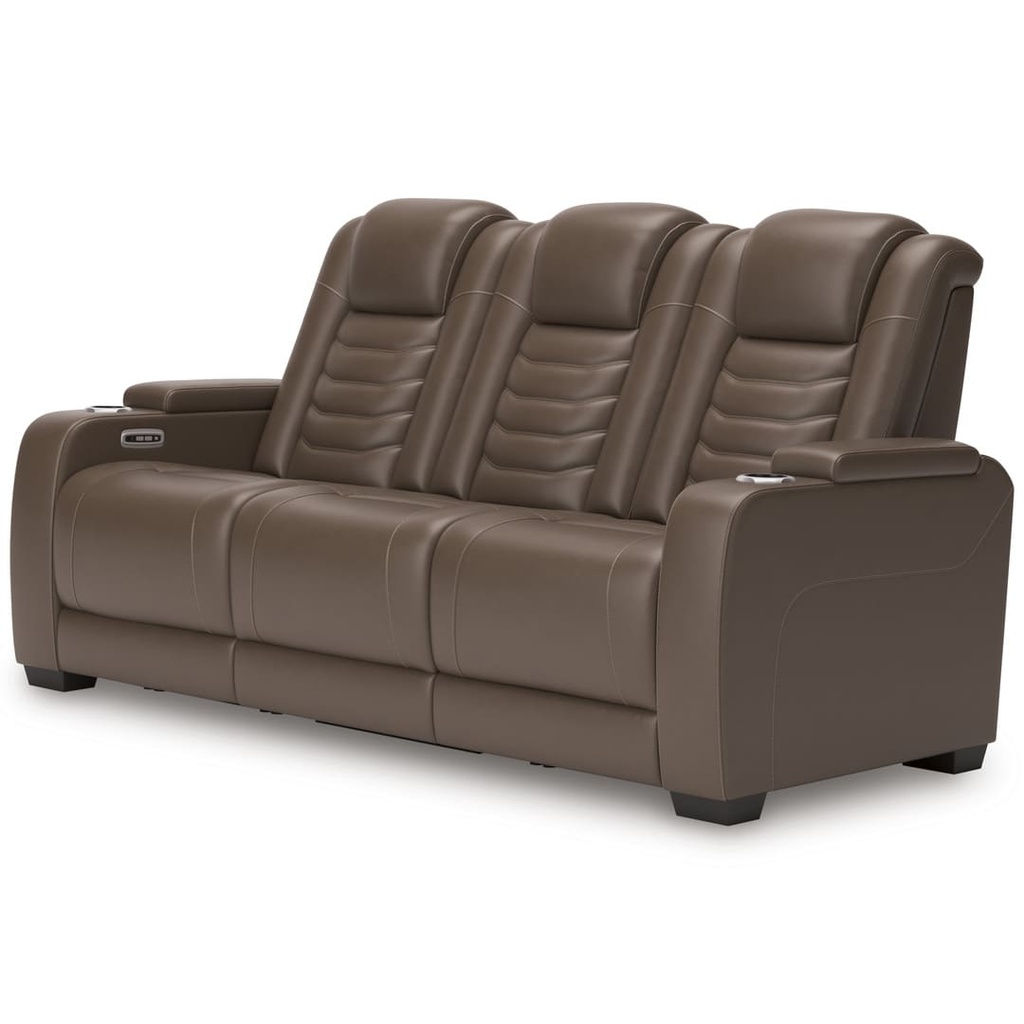 Ashley High Impact Power Reclining Sofa with Adjustable Headrest
