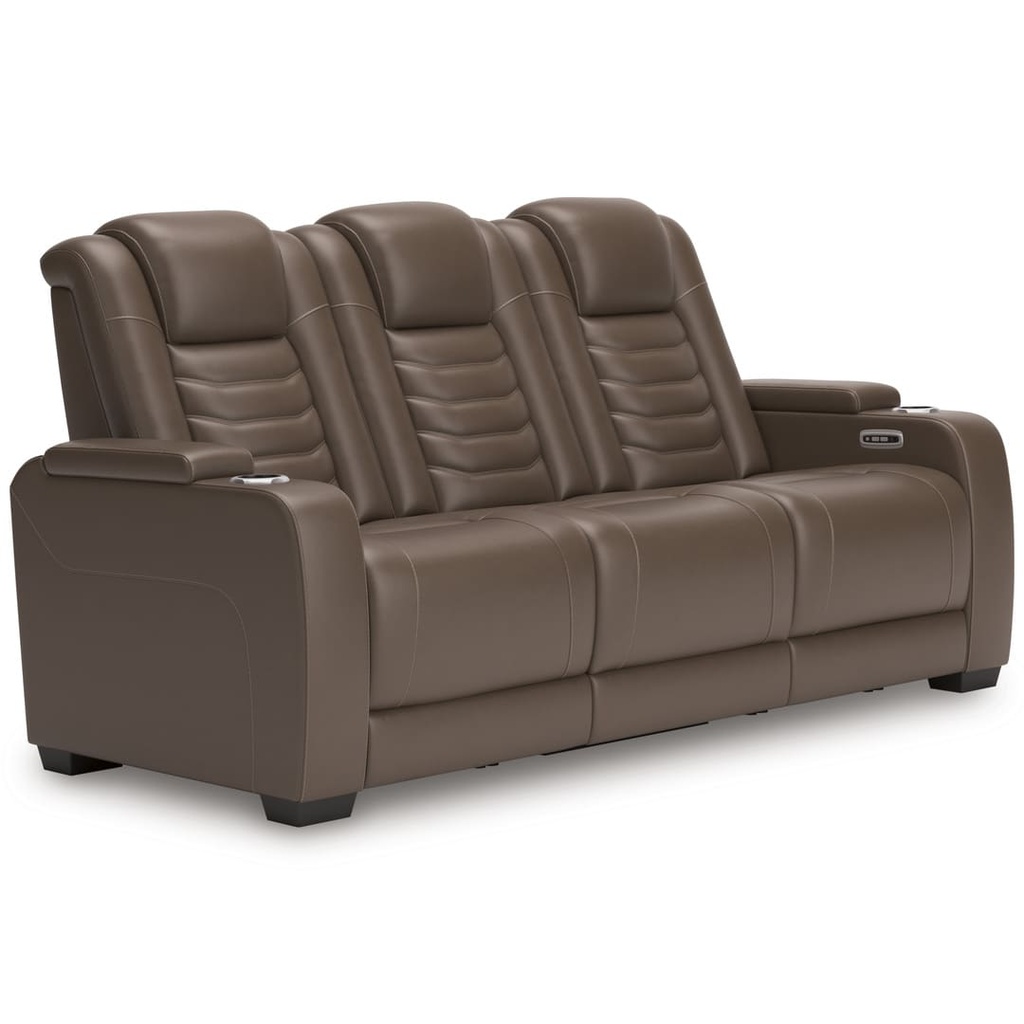 Ashley High Impact Power Reclining Sofa with Adjustable Headrest