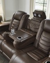 Ashley High Impact Power Reclining Sofa with Adjustable Headrest